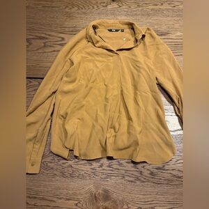 Uniqlo Mustard Yellow Women's Top